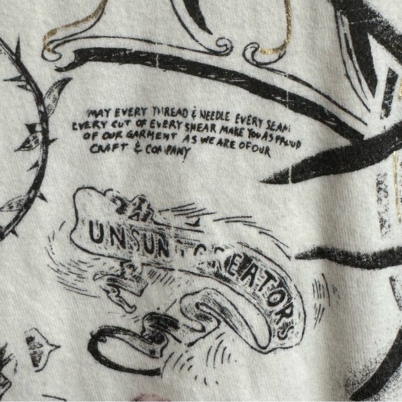 Marc Eckō Cut & Sew Y2K Affliction Style White Tee XXL - Picture 5 of 7